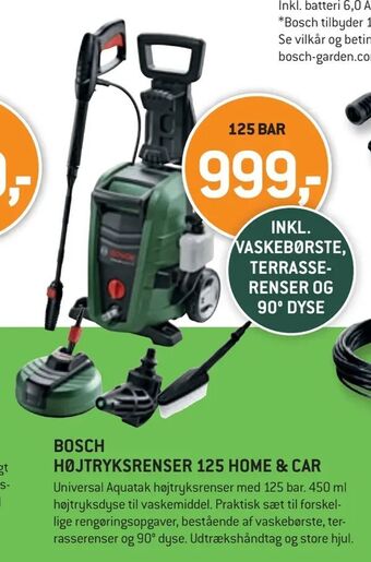 XL-BYG Bosch højtryksrenser 125 HOME & CAR tilbud