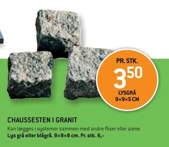 XL-BYG Chaussesten i granit tilbud
