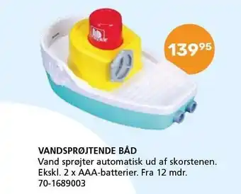 Vandsprøjtende båd
