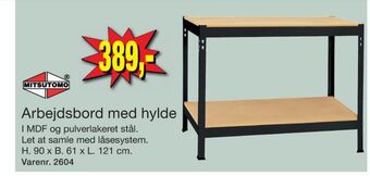 Harald Nyborg Mitsutomo arbejdsbord tilbud