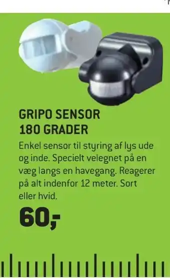 XL-BYG Gripo sensor 180 grader tilbud