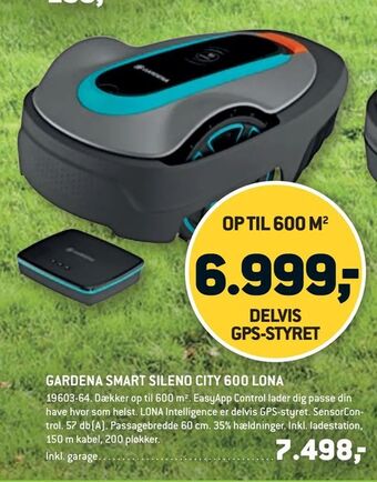 XL-BYG GARDENA SMART SILENO CITY 600 LONA tilbud