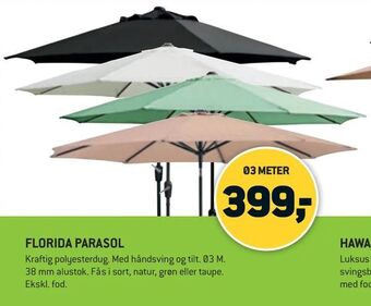 XL-BYG Florida parasol tilbud
