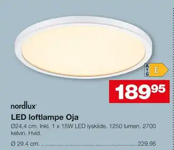 Bauhaus LED loftlampe Oja tilbud