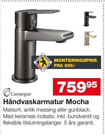 Bauhaus Håndvaskarmatur Mocha tilbud