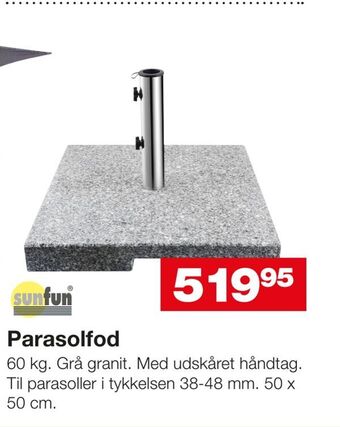 Bauhaus Parasolfod tilbud
