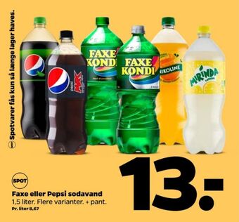 Netto Faxe kondi sportssodavand tilbud