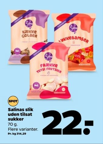 Netto Frække tutsi frutsier slikposer tilbud