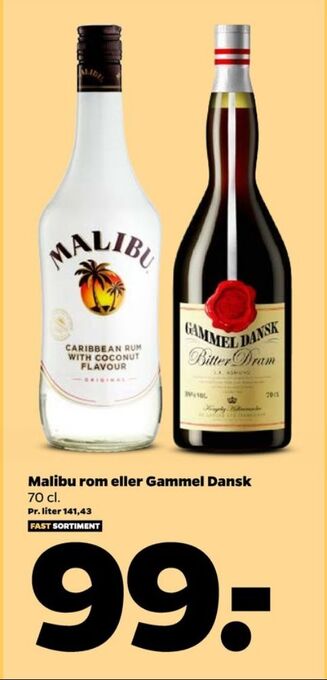 Netto Malibu rom tilbud
