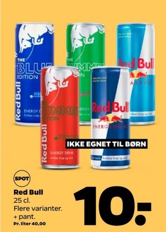 Netto Red bull energidrik tilbud