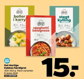 Netto Det hurtige køkken færdigretter tilbud