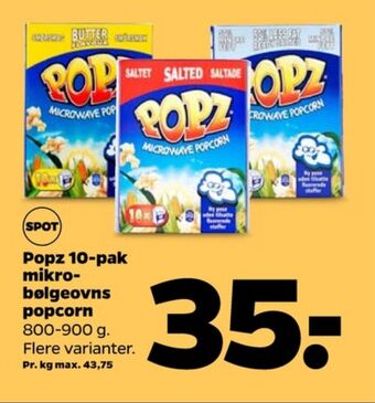 Netto Popz popcorn tilbud