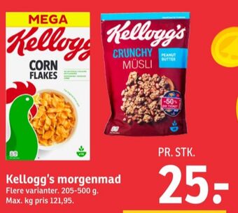 SPAR Kelloggs cornflakes tilbud
