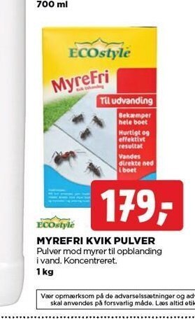 jem & fix Myrefri kvik pulver tilbud