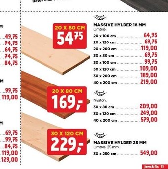jem & fix Massive hylder 18 mm tilbud