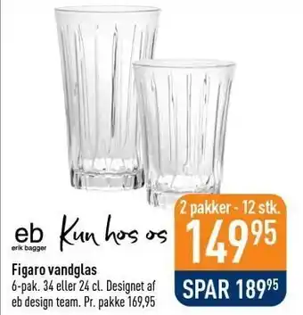 Figaro vandglas vandglas 2 pakker