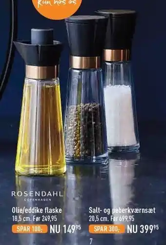 Imerco Olie/eddike flaske el. salt- og peberkværnsæt tilbud