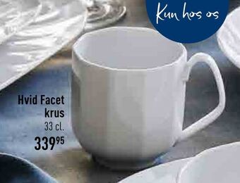 Imerco Hvid Facet krus tilbud