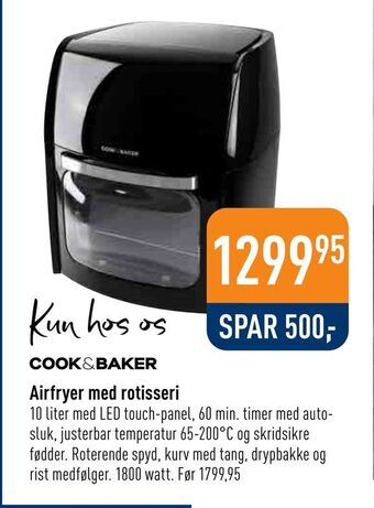 Imerco Airfryer med rotisseri tilbud