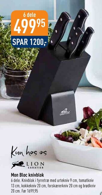 Imerco Mon Bloc knivblok tilbud