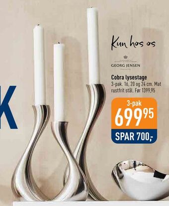 Imerco Cobra lysestage tilbud