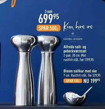 Imerco Alfredo salt- og peberkværnsæt tilbud
