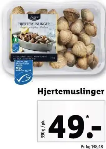Hjertemuslinger 330 g