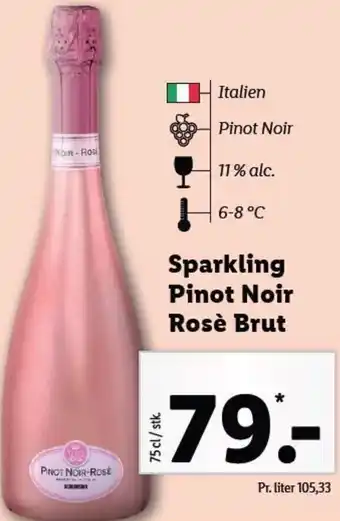 Lidl Sparkling Pinot Noir Rosé Brut 75 cl tilbud