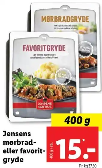 Jensens Mørbrad- eller Favoritgryde 400 g