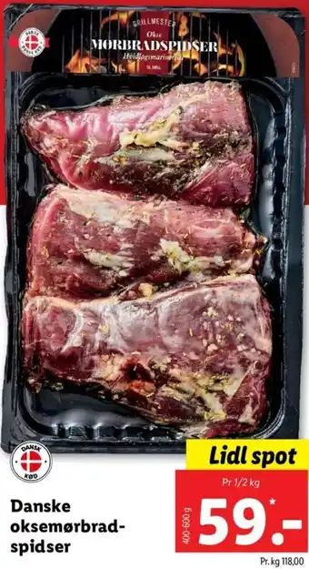 Lidl Danske Oksemørbrad Spidser 400-600 g tilbud