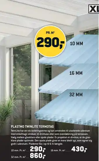XL-BYG Plastmo twinlite termotag tilbud