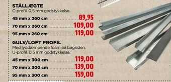 jem & fix Gulv/loft profil tilbud
