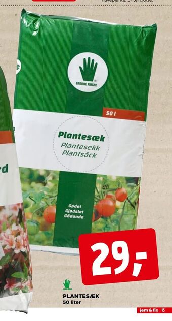 jem & fix Plantesæk tilbud
