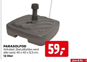 jem & fix Parasolfod tilbud
