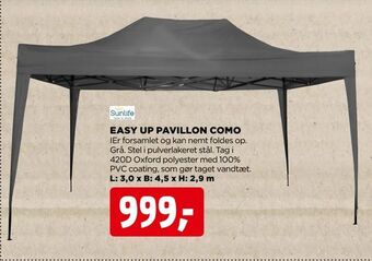 jem & fix Easy up pavillon como tilbud