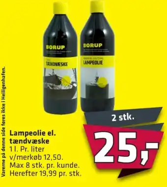 Fleggaard Borup lampeolie tilbud