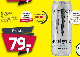 Fleggaard Monster energidrik tilbud
