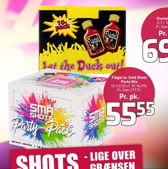 Fleggaard Flügel shots tilbud