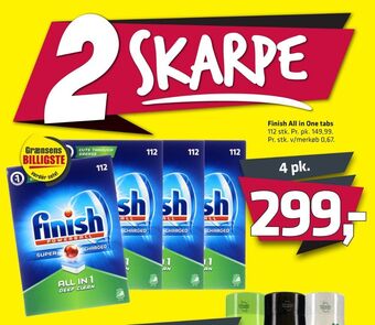 Fleggaard Finish maskinopvask-tabs tilbud