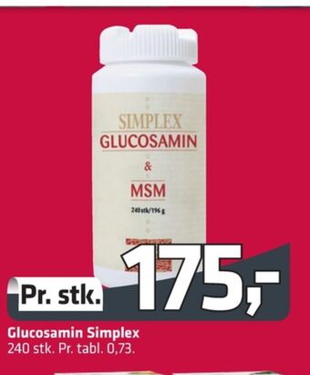Fleggaard Simplex glucosamin tilbud