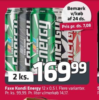 Fleggaard Energy energidrik tilbud