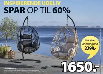 JYSK Dreamzone hængestol tilbud