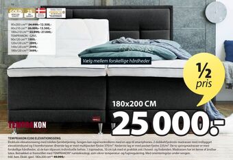 JYSK Temprakon elevationsseng tilbud