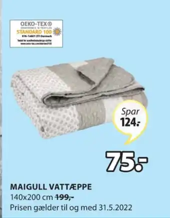 JYSK Jysk vattæppe tilbud