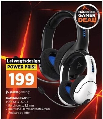 Power Gaming-headset tilbud