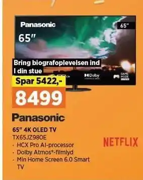 Power Panasonic 65" 4K OLED TV tilbud
