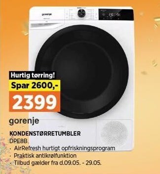 Power Kondenstørretumbler tilbud