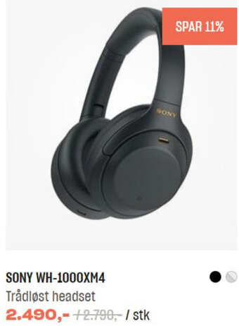 Hi-Fi Klubben Sony Wh-1000XM4 tilbud