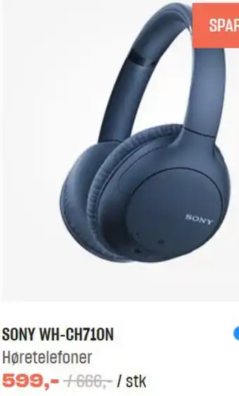 Hi-Fi Klubben Sony Wh-Ch710N tilbud