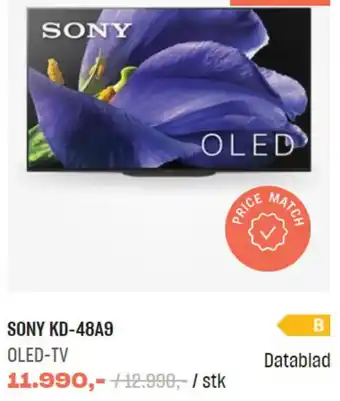 Hi-Fi Klubben Sony OLED-TV Kd-48A9 tilbud